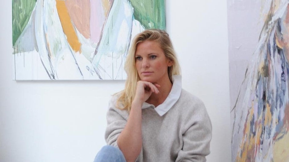 This is a portrait picture showing contemporary Swedish artist Emma Malm