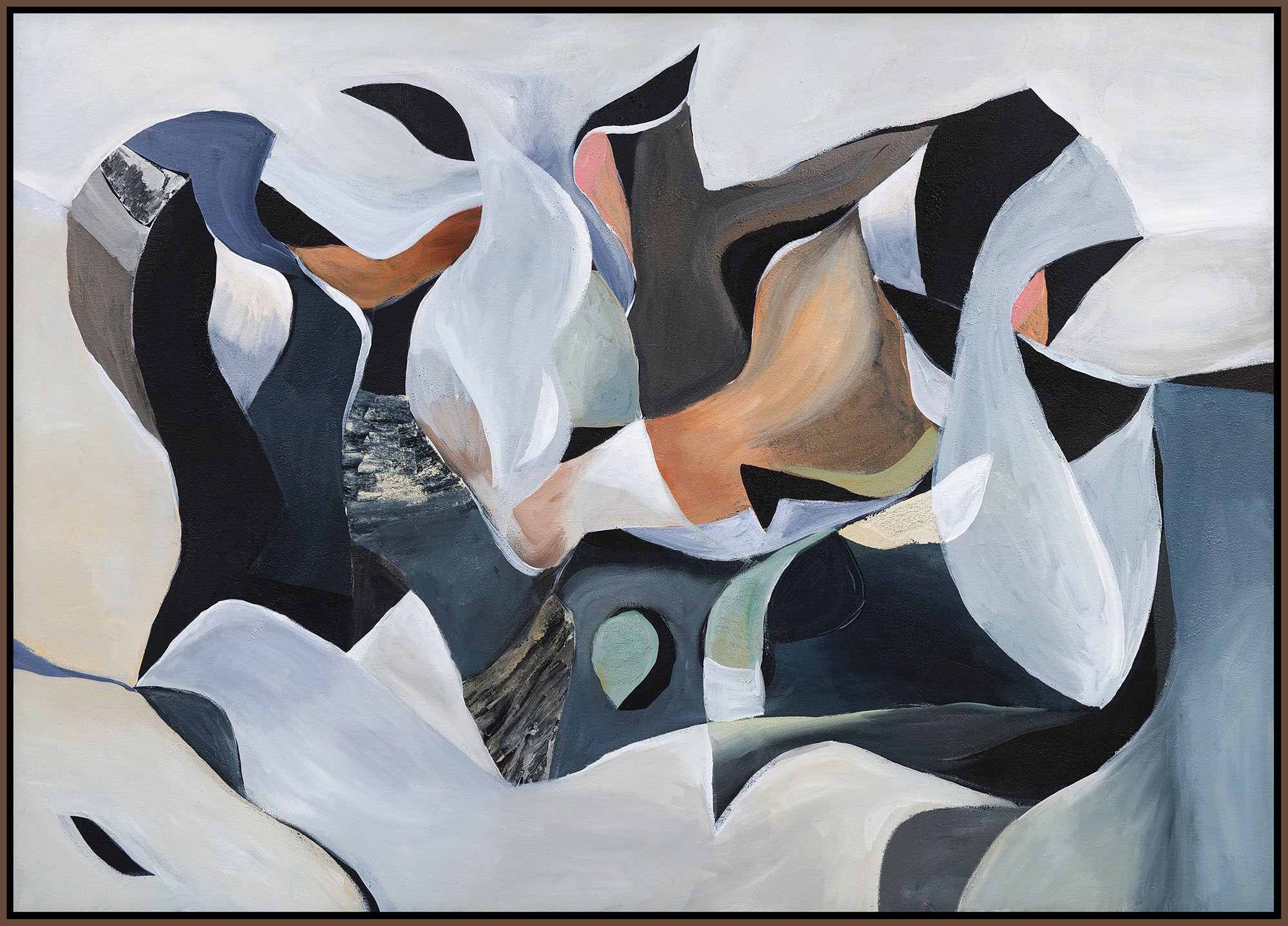 Tomas Hammar - Ett djärvt abstrakt verk som kombinerar komplexa mönster.